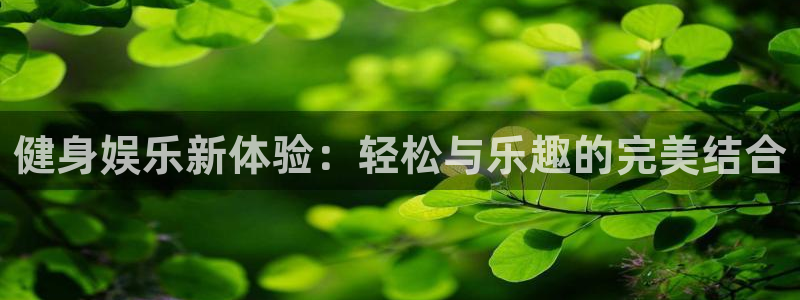杏宇3官网登录：健身娱乐新体验：轻松与乐趣的完美结合
