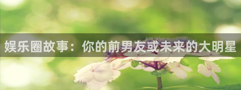 杏宇集团股票：娱乐圈故事：你的前男友或未来的大明星